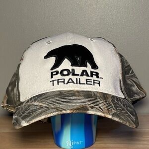 Polar Trailer Trucker Hat Baseball Cap Bear Camo Print New